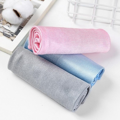 خرید دستمال تمیز کننده شیشه ای بدون لنت 40x40 سانتی متر ظروف میز پارچه تمیز کننده شیشه ای مایکروفیبر online manufacture