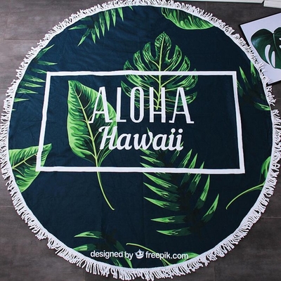 Buy Customizable Microfiber Round Towel Skin Friendly Microfiber Beach Towel online manufacture