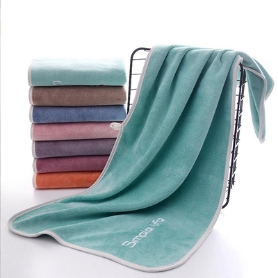 Buy Coral Fleece Microfiber Hair Towel Highly Absorbent Hair Drying Towel online manufacture