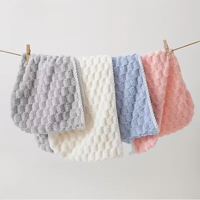 acheter Serviette de cheveux en microfibre à motifs floraux en relief – Ultra absorbante et à séchage rapide online manufacture