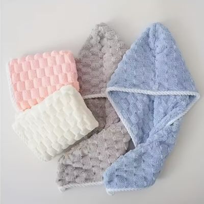 Beli Handuk Rambut Microfiber untuk Wanita – Sangat Menyerap, Tekstur Bunga & Kenyamanan Sehari-hari online manufacture