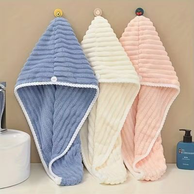 Beli Tutup Rambut Kering Permen Batang – Handuk Rambut Cepat Kering Mikrofiber Lembut untuk Wanita online manufacture