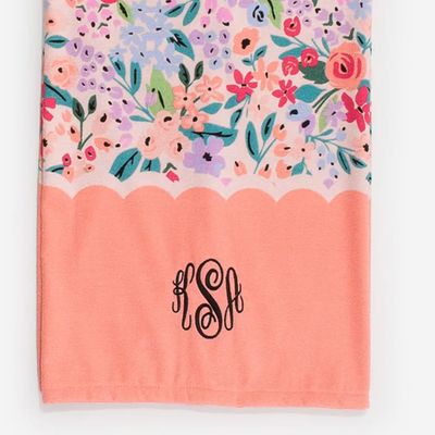 खरीदें Luxury Monogrammed Beach Towel with Resort Style Personalization in Premium Egyptian Cotton online manufacture