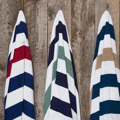 خرید Oversized Luxury Beach Towel with Yarn-dyed Technic for Absorbent and Breathable Comfort online manufacture