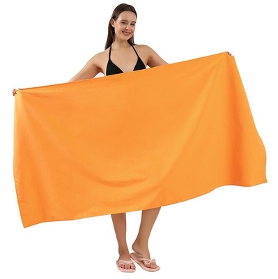 Yumuşak dokunuşlu Antibakteriyel Hızlı Kurutma Banyo Havluları Mikrofiber Süet Kumaş 160x80cm
