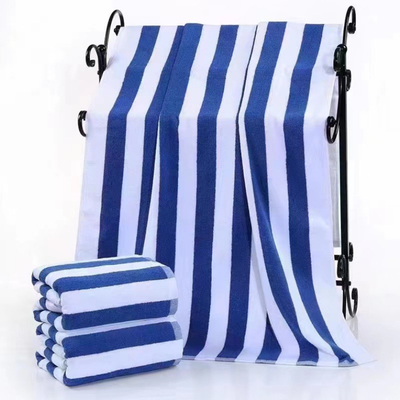 Toallas de baño de algodón personalizadas con alta absorción de agua Toallas de algodón rayadas