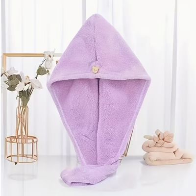 Quick-Dry Microfiber Hair Turban with Button and Loop Closure Lightweight and Breathable for All Hair Textures