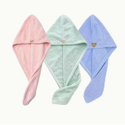 3-Pack Thickened Microfiber Hair Towels – Macaron Color, Super Soft & Fast Drying