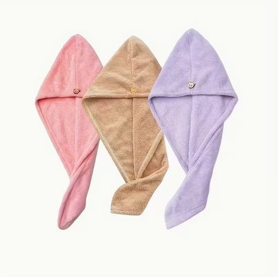 3PCS Macaron Colors Hair Drying Towel - ISO Certified SEDEX 4P Certified Ultra Absorbent Microfiber Towel