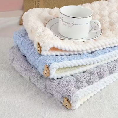 Double-Layer Thickened Quick-Dry Super Absorbent Microfiber Hair Towel and Hair Drying Towel