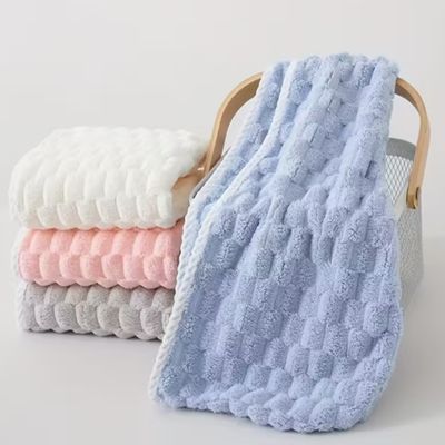 Floral Embossed Microfiber Hair Wrap – Lightweight, Fast-Drying & Long-Lasting