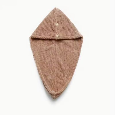 Double-Layer Thick Coral Fleece Microfiber Hair Towel Cap Ultra Soft and Fast Drying