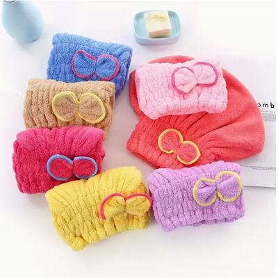 Women’s Bow Hair Towels – Soft Microfiber Quick-Dry Wrap for All Hair Types