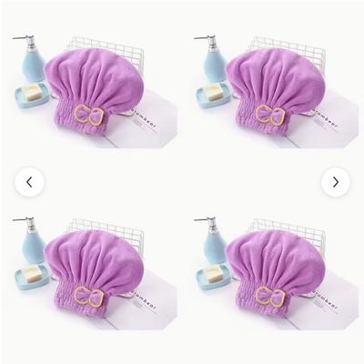 Elegant Bowknot Style Quick-Dry Lightweight Microfiber Hair Cap and Hair Drying Towel