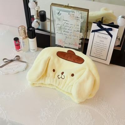 Sanrio Cartoon Drying Hair Cap – Soft, Quick-Dry & Super Absorbent Microfiber