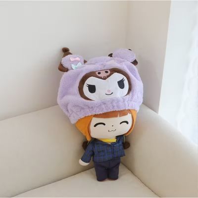Sanrio Quick-Dry Hair Wrap Cap with Coral Fleece Material and Customizable Size for Fast Moisture Absorption