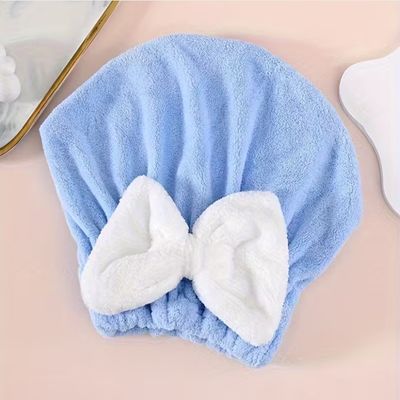 Super Absorbent Microfiber Hair Towel Cap with Adorable 3D Sanrio Cartoon Design and SEDEX 4P Certified
