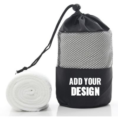 Compact Quick Dry Lightweight Microfiber Sports Towel with Mesh Carry Bag for Gym and Travel
