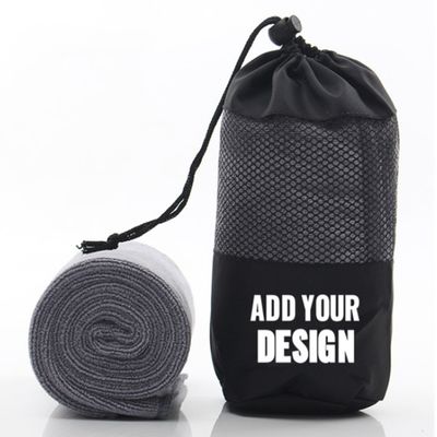 Fast-Drying Microfiber Sports Towel with Mesh Pouch – Compact for Travel & Outdoor Fitness