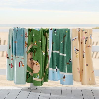 Sustainable Bamboo Cotton Beach Towel 300gsm-540gsm Ultra Soft for Sensitive Skin 30x60