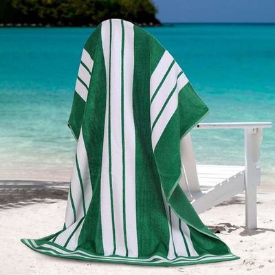 Boho Fringe Design Beach Towel - Multipurpose Use 100% Cotton Blanket with Fade-resistant Quick Drying Fabric