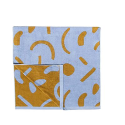 Customizable Weight 280gsm - 600gsm Organic Cotton Family Beach Towel Set in 75x150cm and 80x160cm Sizes