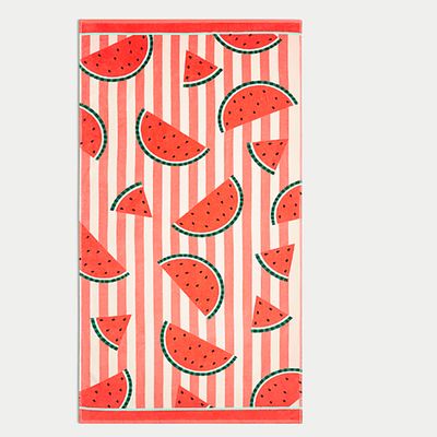 Pure Cotton Beach Towel with Vibrant Print - Quick-Drying and Lightweight Pool Towel for Travel