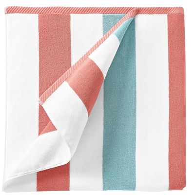 Luxury Striped Ultra-Absorbent Beach Towel with Yarn-Dyed Technic for Elegant Summer Escapes