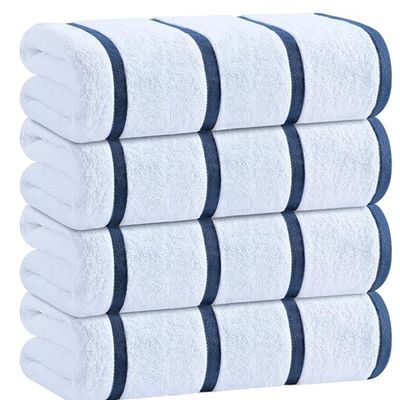 Premium Luxury Beach Towel with Yarn-dyed Technic and 300gsm - 540gsm for Seaside Relaxation