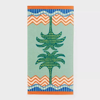 Luxury Travel Beach Towel with 100% Cotton Soft Reversible Design and Velour Front for Ultimate Comfort