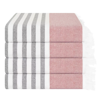 Luxury 330gsm Peshtemal Towel with Elegant Stripes for Five-Star Beach Clubs