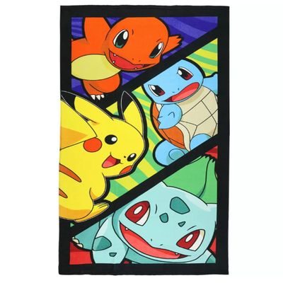 Vibrant Pokémon Beach Towel with Soft Lightweight Polyester and Customizable Size for Kids and Fans
