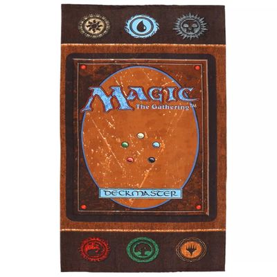 Magic The Gathering MTG Beach Towel with Official Back Of Card Game Design in Premium Microfiber Terry and Quick-Dry Technology
